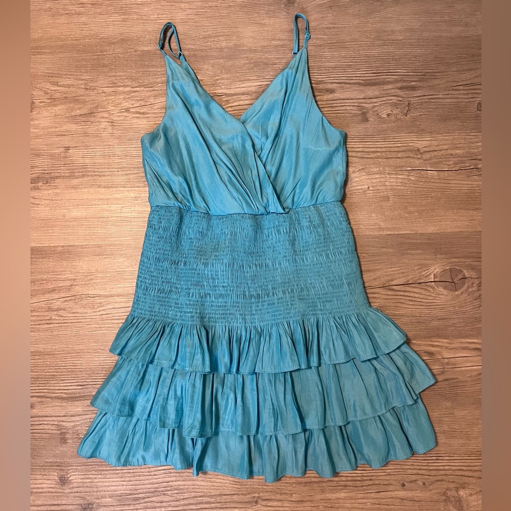 Blue Ruffle Dress